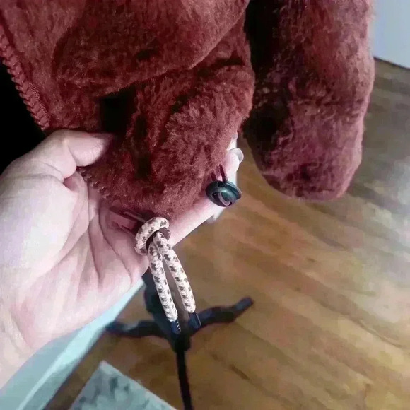 Urban Outfitters Womens Rust Brown Eva Faux Fur Jacket S - Picture 6 of 15